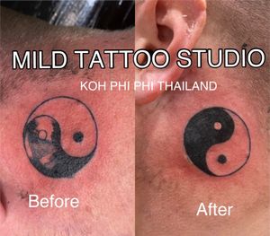 #yinyangtattoo #coveruptattoo #tattooart #tattooartist #bambootattoothailand #traditional #tattooshop #at #mildtattoostudio #mildtattoophiphi #tattoophiphi #phiphiisland #thailand #tattoodo #tattooink #tattoo #phiphi #kohphiphi #thaibambooartis  #phiphitattoo #thailandtattoo #thaitattoo #bambootattoophiphihttps://instagram.com/mildtattoophiphihttps://instagram.com/mild_tattoo_studiohttps://facebook.com/mildtattoophiphibambootattoo/MILD TATTOO STUDIO my shop has one branch on Phi Phi Island.Situated in the near koh phi phi police station , Located near  the World Med hospital and Khun va restaurant