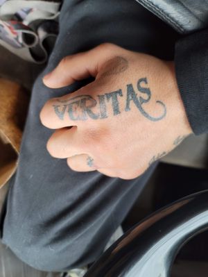 Boondock saints tattoo "Veritas" Latin for "Truth" Done by @ceciliamarie_tattoos