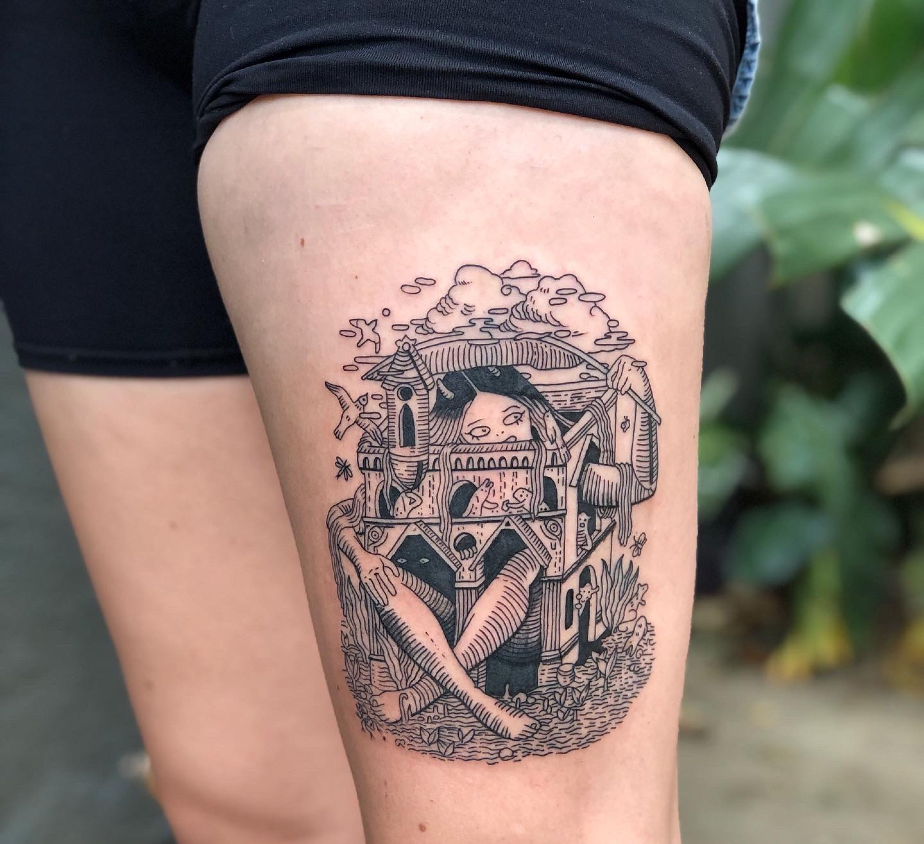 N3 Tattoo Shop - #n3tattooshop #harrypotter #castle #castello #tattoo  #tattoos #tat #ink #inked #tattooed #tattoist #coverup #art #design  #instaart #instagood #sleevetattoo #handtattoo #chesttattoo #photooftheday  #tatted #instatattoo #bodyart #tatts