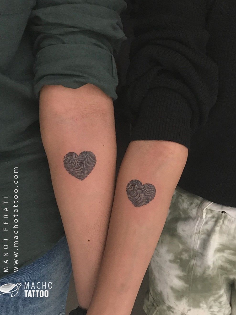 Heartshaped fingerprint tattoo  Hình xăm ngón tay Yêu hình xăm Hình xăm  trái tim