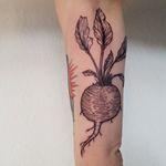 Root vegetables are really fun to tattoo.