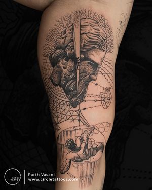 Greek Mythology tattoo done by Parth Vasani at Circle Tattoo