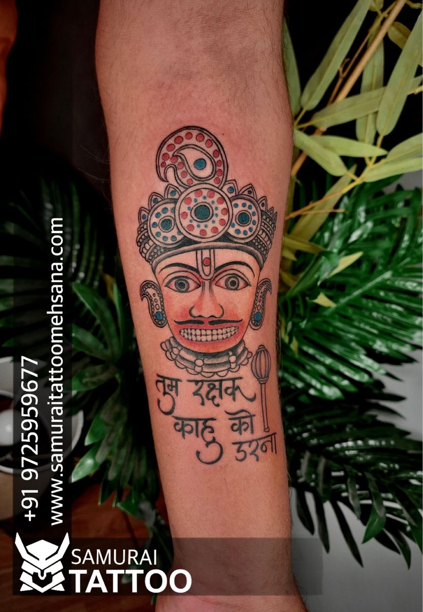 Tattoo Uploaded By Samurai Tattoo Mehsana • Lord Hanuman Tattoo Hanuman Ji Tattoo Hanuman Dada 