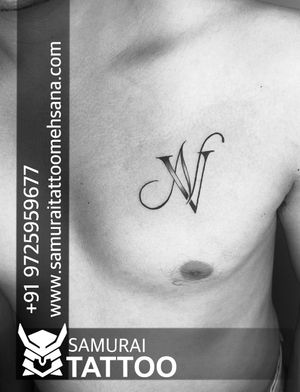 Vn logo tattoo |Vn tattoo |Vn font tattoo |Vn tattoo ideas 