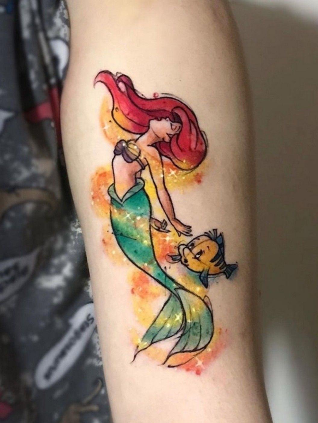 Badass Ariel Mermaid Tattoo
