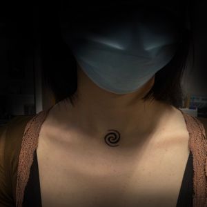 Minimalist Silent Hill tattoo 