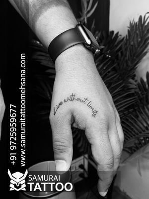 Live without limit tattoo |nice thought tattoo |Thought tattoo |nice tattoo |Tattoo for boys 