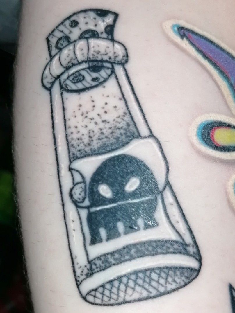 Tattoo uploaded by Eloise Harad  The Emperors New Groove llama potion  bottle that I designed and tattooed today at Artforms tattoo studio      theemperorsnewgroove disney drawing colourtattoo art 