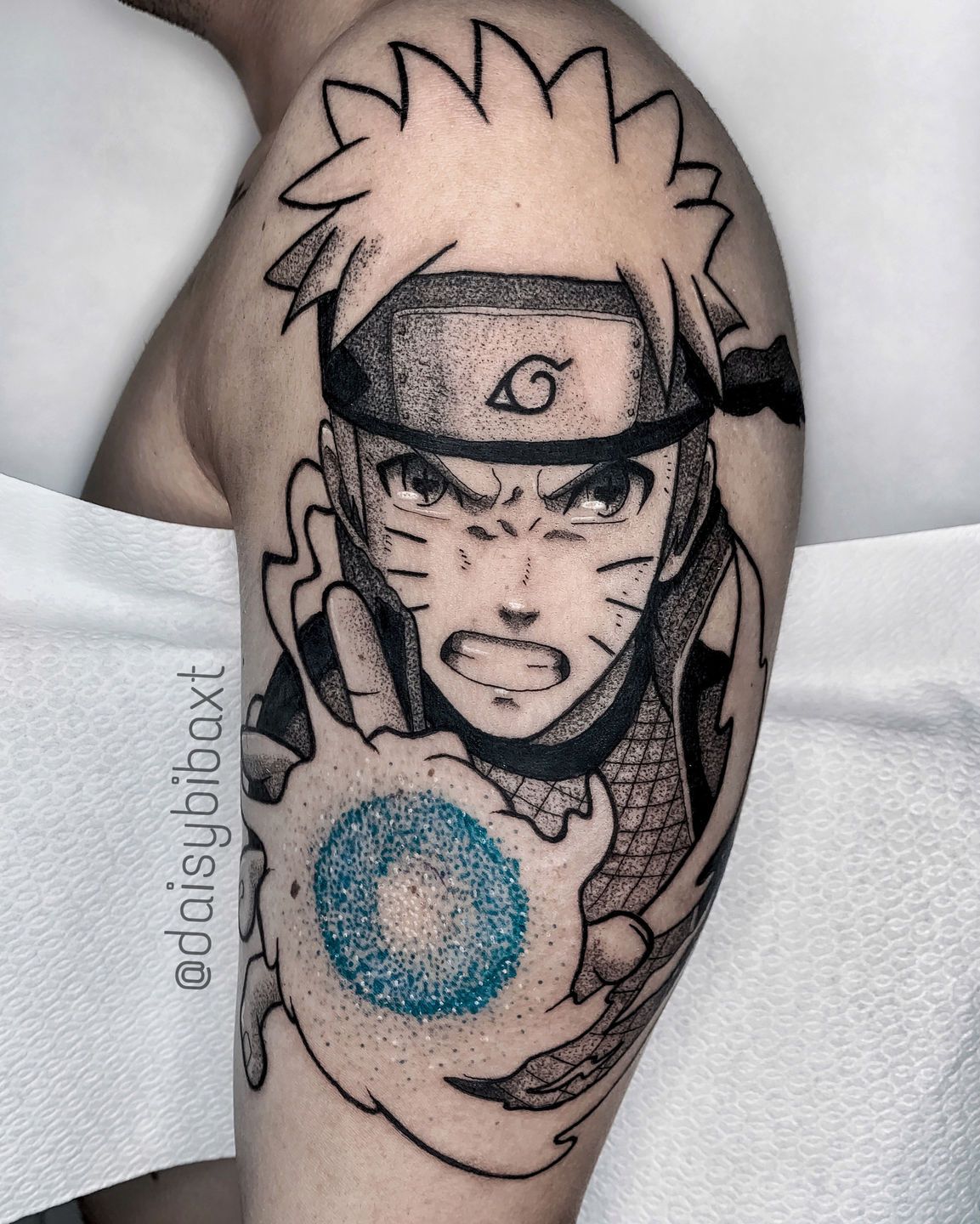 Naruto Anime Tattoo on Forearm