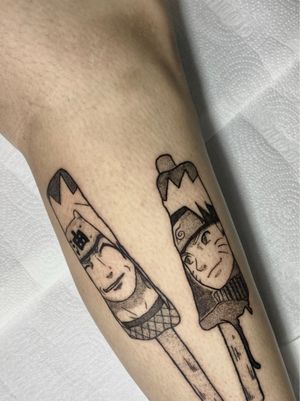 Naruto e Jiraya@mcoelho.tattoo