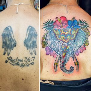 #beforeaftertattoo done using #crowncartridges and #sceptercartridges by @kingpintattoosupply Thank you Kady!Email to schedule appointments ettorebechis@gmail.com#kingpintattoosupply #tattoo #tattoos #inked #girlswithtattoos #tattooed #tattooart #tattooedgirls #ink #womantattoo #beautifultattoo #ideatattoo #body #tattoostudio #tattooartist #tattooshop #overlordtattoo #palmcoast #elefant #coveruptattoo #flowers 