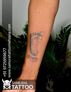 footprint tattoo |Tattoo for babby |foot print tattoo  |footprint tattoo design 