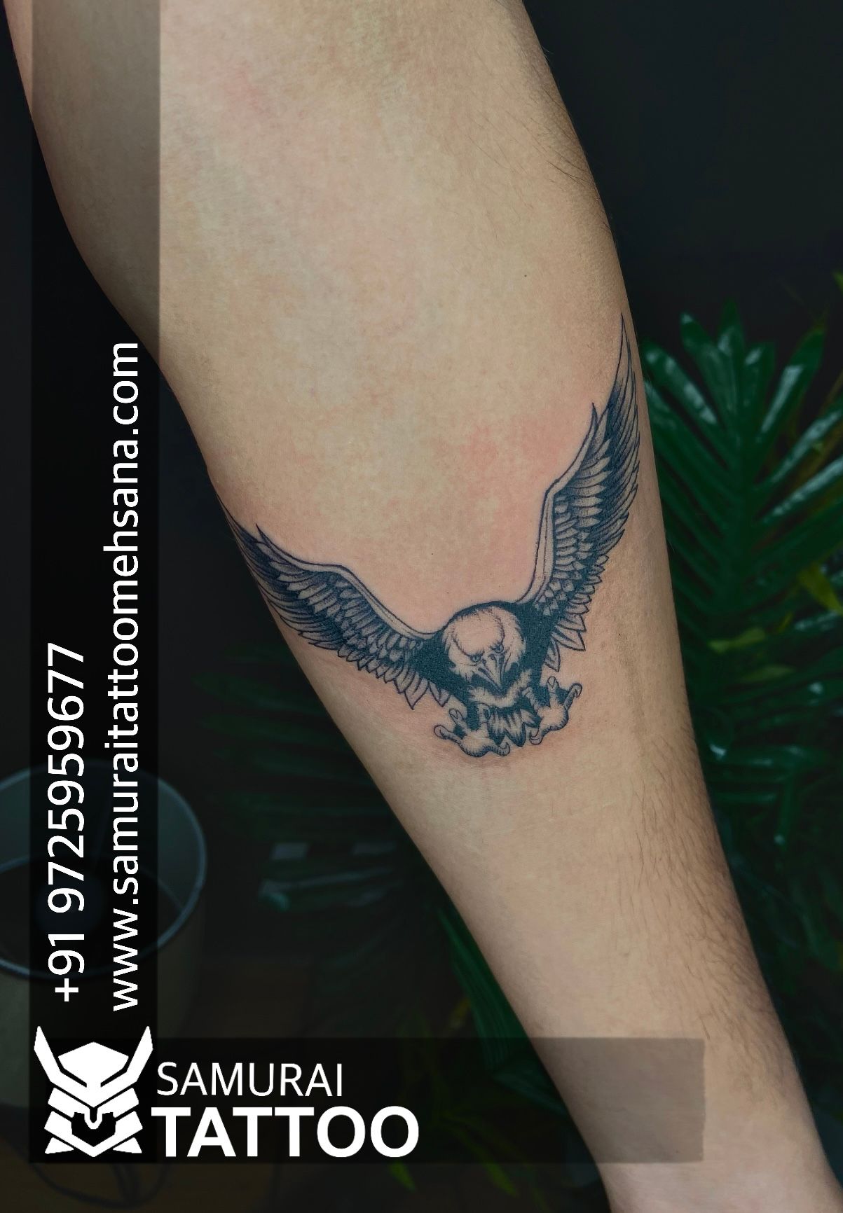 Tattoo uploaded by Tashan Tattoo  Handband tattoo  eagle tattoo  Egale  with handband tattoo  hand band tattoo  Tattoodo