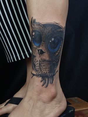 Cover up old tattoo with this cute owl 
