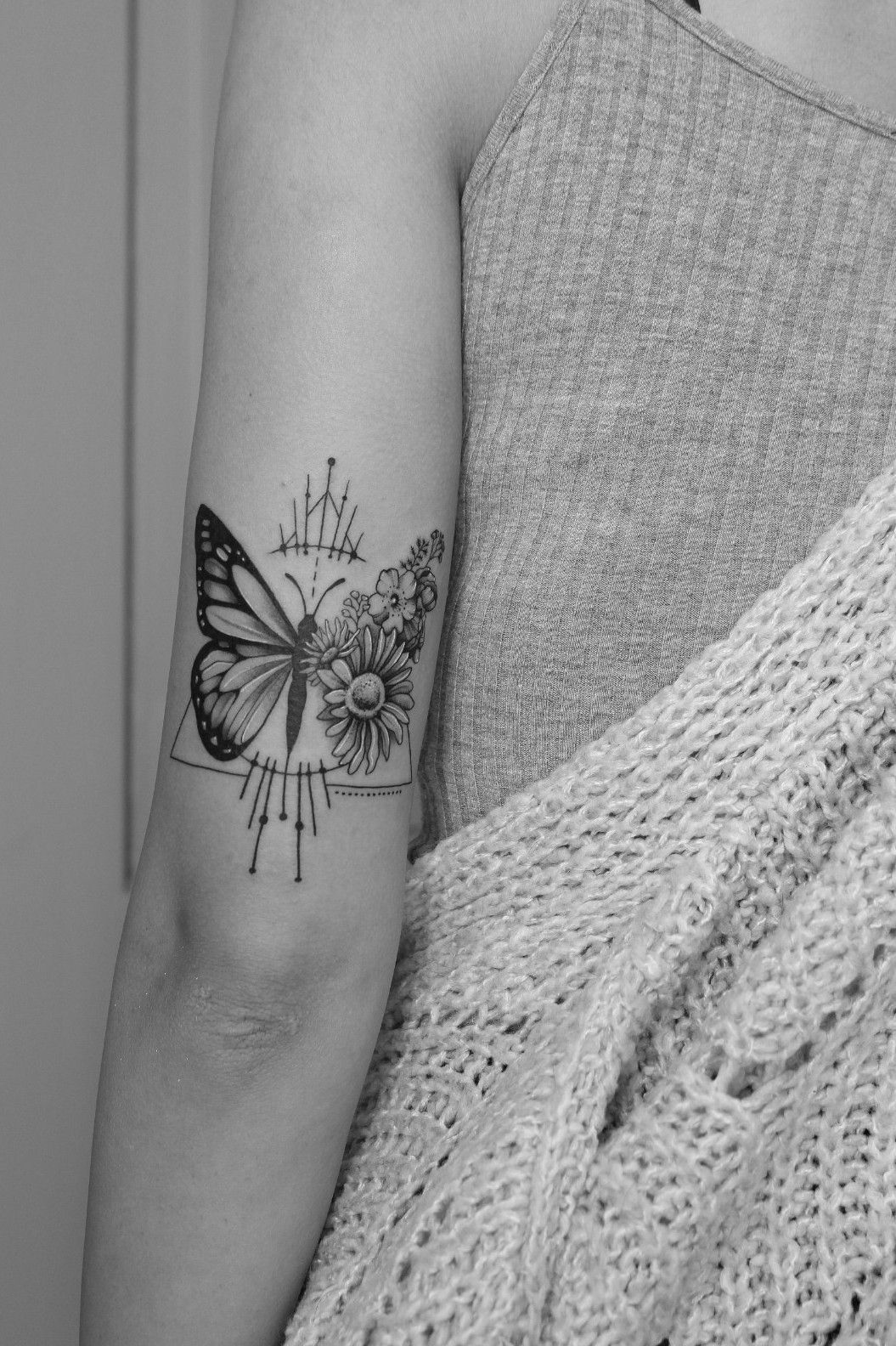 Fun elbow butterfly  tattoo tattooartist newink femaletattoo   TikTok