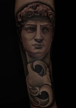 Tattoo uploaded by Jay • Statue of David to start off this full greek ...