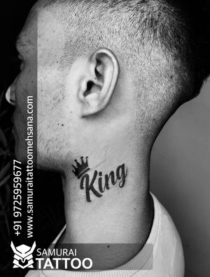 King tattoo |King crown tattoo |King name tattoo 