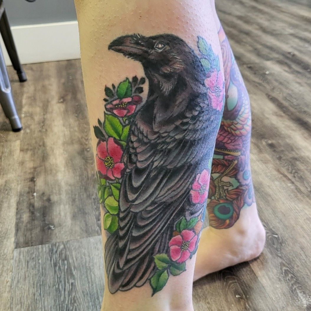 raven tattoo by dave wah at stay humble tattoo company in baltimore  maryland the best tattoo shop and artist in baltim  Raven tattoo Crow  tattoo Popular tattoos