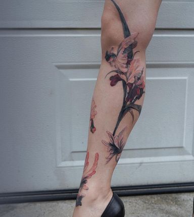 WATERCOLOR TATTOO BY CHEWY JELLY (IG: @youre.so.into.pastel)
