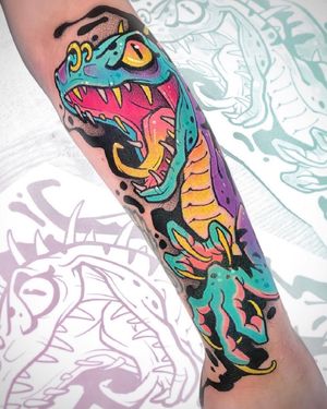 Colorful Raptor arm piece