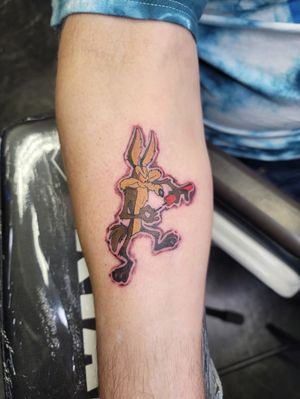 Mr wiley coyote himself. Had a blast tatting this