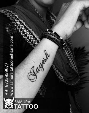 Jayesh name tattoo |jayesh name tattoo design |jayesh name