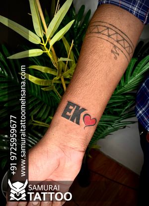 EK Font tattoo |Ek logo |Ek logo tattoo |Ek tattoo design  