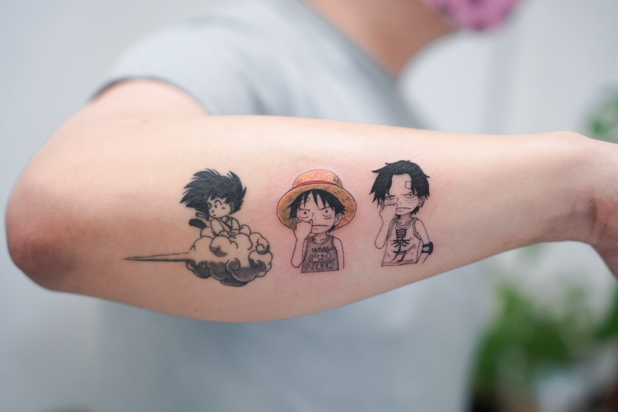 Tattoo Uploaded By Jd • One Piece, Luffy, Ace, Goku, Dragon Ball, Anime •  Tattoodo