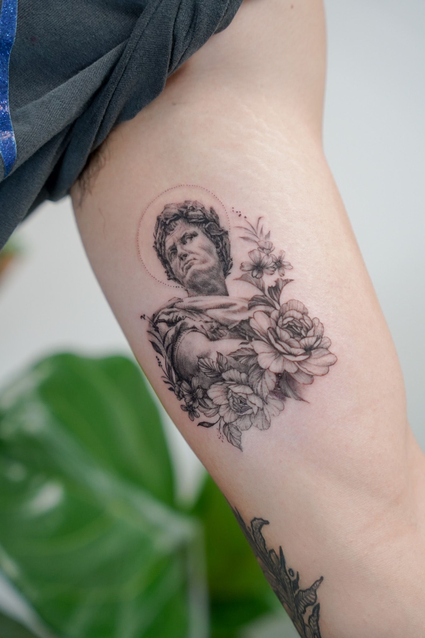 Statue Greek God Tattoo | Remington Tattoo Parlor