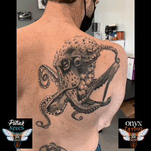 octopus tattoo #octopus #realism #blackandgray