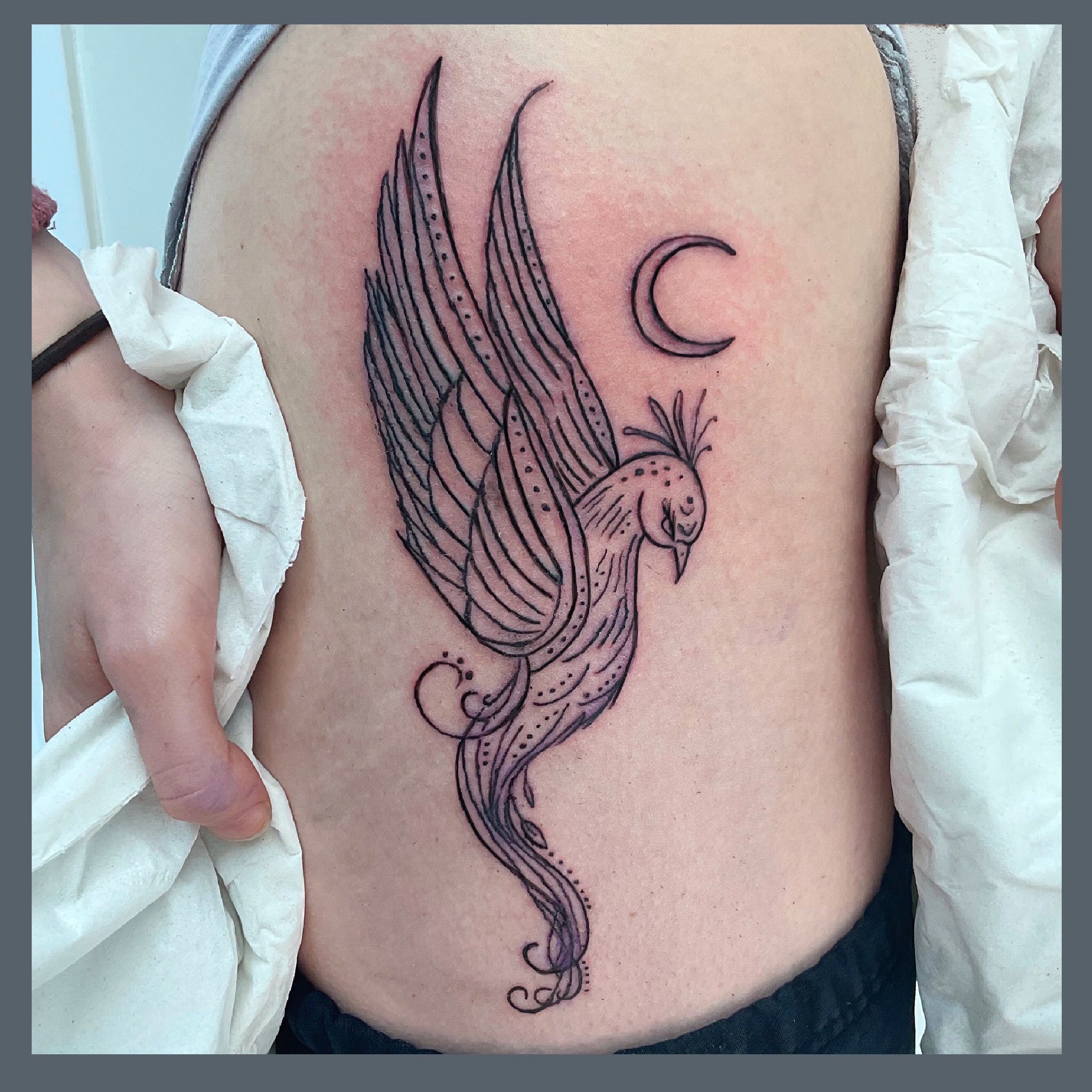 Lucky Bamboo Tattoo on Twitter The Phoenix is a mythological immortal  bird When it dies its body is consumed by fire and is reborn from the  ashes tattoosbypineapple  coveruptattoo ink tattoo 
