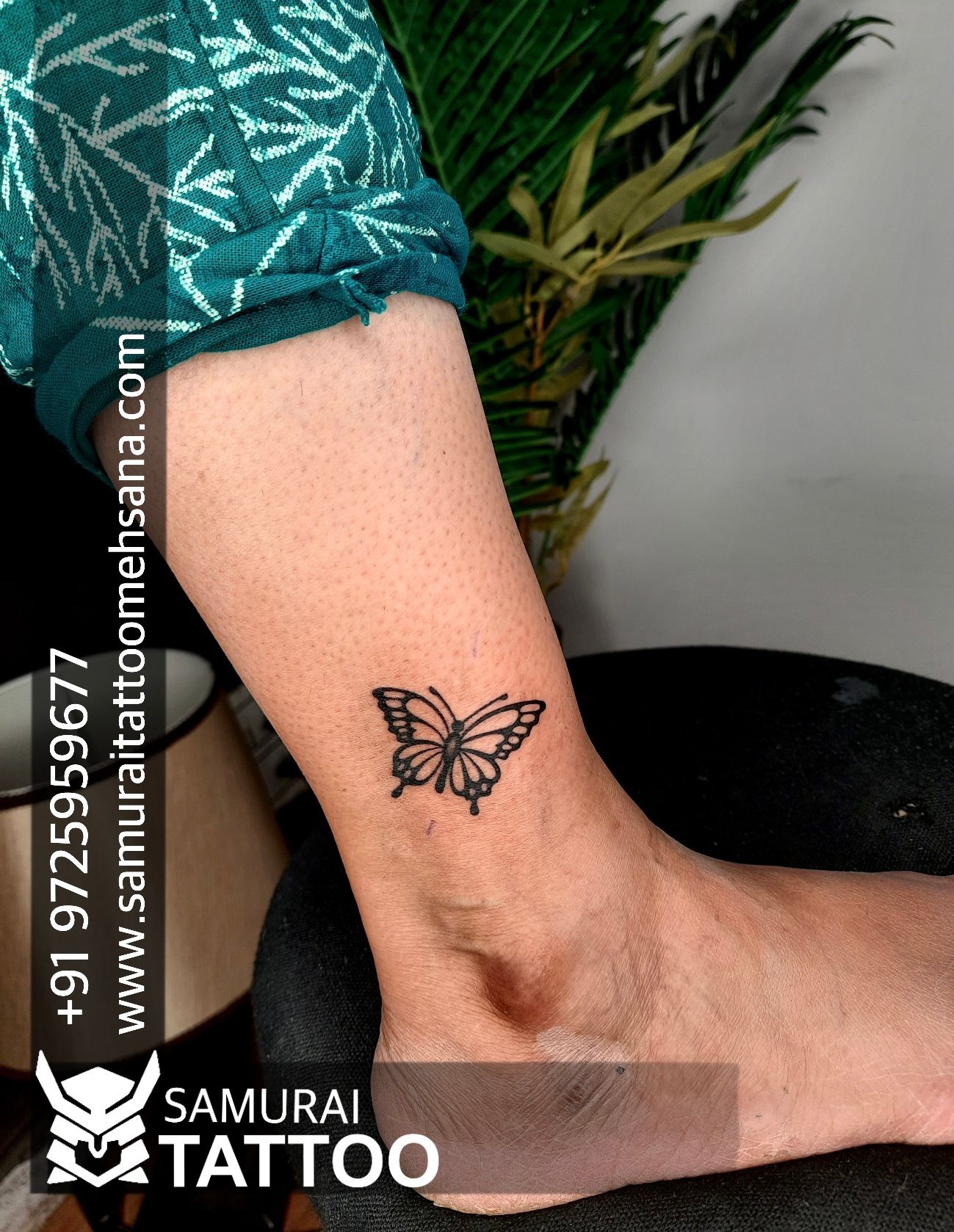 Butterfly wrist tattoo for girls  easy butterfly tattoo for girls with  mehendi  easy mehndi tattoo  YouTube