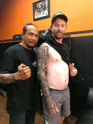 With my customer from Aussie. For tattoo information 👉 WhatsApp +6287860557448