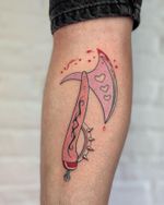 Cute Pink Weapon Tattoo by Galen Bryce #pinktattoo #cutetattoo #tattoosforgirls #weaponstattoo
