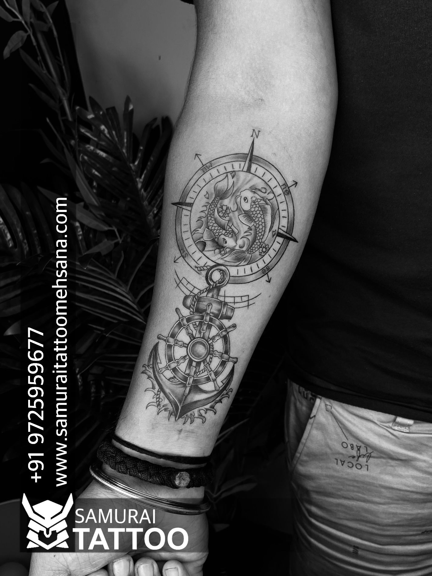 Compass tattoo by Caio Miguel | Post 22164