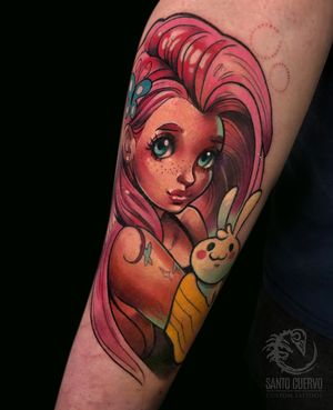 Fluttershy by Cloto Tattoos