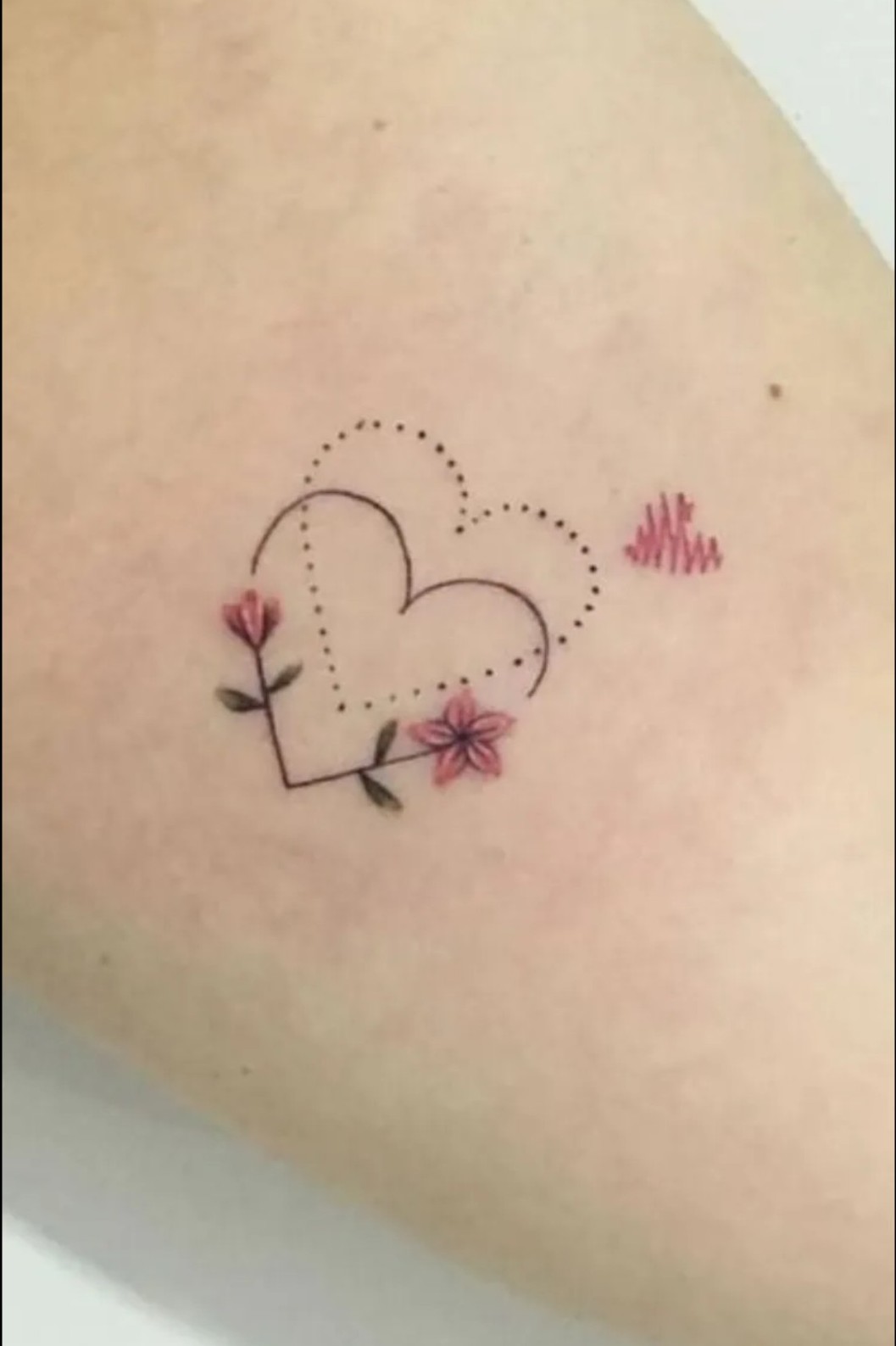 Amazing Two Heart Tattoos Design