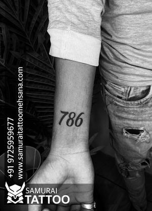 number tattoos designs