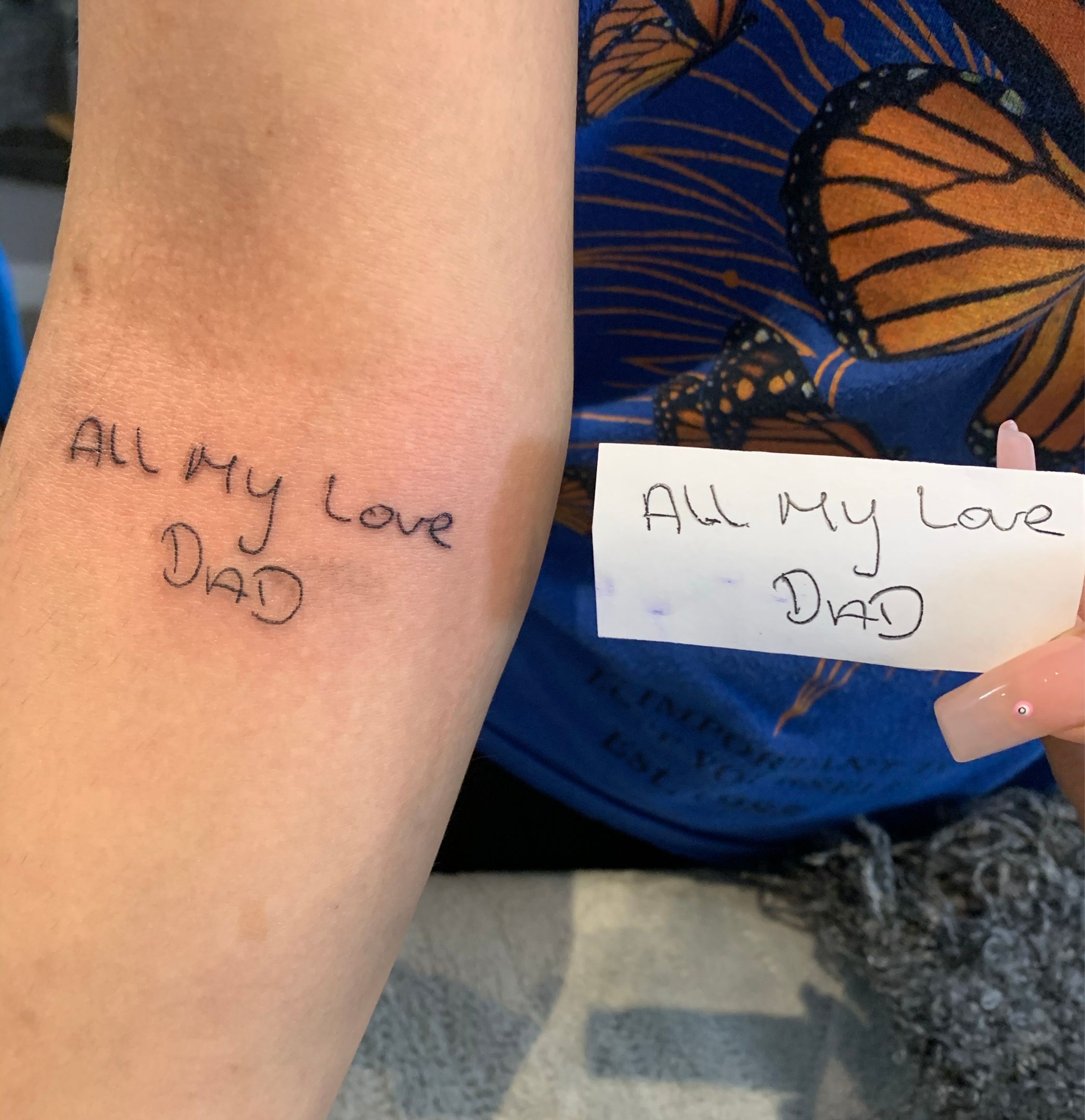 Handwriting Tattoo Placement  Ask MetaFilter