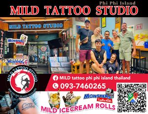 Our shop is the only one with this brand on Phi Phi island. #mildtattoophiphi #mildtattoostudio #mildtattoostudiophiphi  