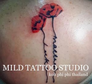 #redflowertattoo #flower #tattooart #tattooartist #bambootattoothailand #traditional #tattooshop #at #mildtattoostudio #mildtattoophiphi #tattoophiphi #phiphiisland #thailand #tattoodo #tattooink #tattoo #phiphi #kohphiphi #thaibambooartis  #phiphitattoo #thailandtattoo #thaitattoo #bambootattoophiphi
Contact ☎️+66937460265 (ajjima)
https://instagram.com/mildtattoophiphi
https://instagram.com/mild_tattoo_studio
https://facebook.com/mildtattoophiphibambootattoo/
Open daily ⏱ 11.00 am-24.00 pm
MILD TATTOO STUDIO 
my shop has one branch on Phi Phi Island.
Situated , Located near  the World Med hospital and Khun va restaurant