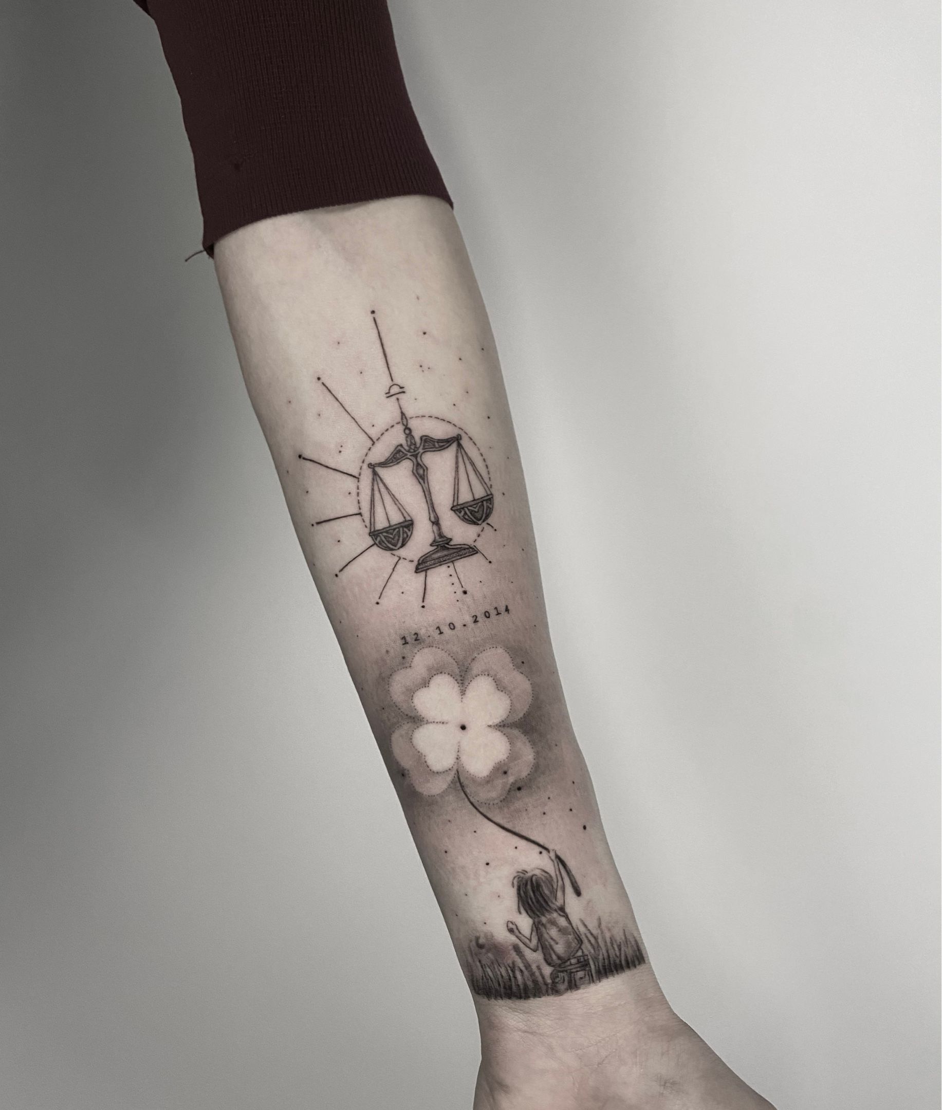 Libra tattoo by Ilaria Tattoo Art | Photo 20698