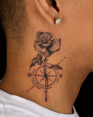 Rose with Compass