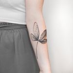 Leaf / Botanical / Nature / Dragonfly Tattoo