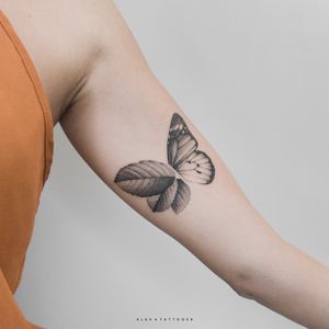 Leaf / Botanical / Dragonfly Tattoo