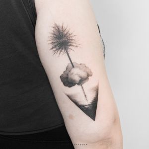 Tree / Cloud / Sea Tattoo