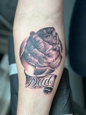 Memorial tattoo by Neal Bridson 