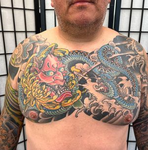 Experience the beauty & mystique of traditional Japanese art with this stunning chest piece by Daniel Werder.