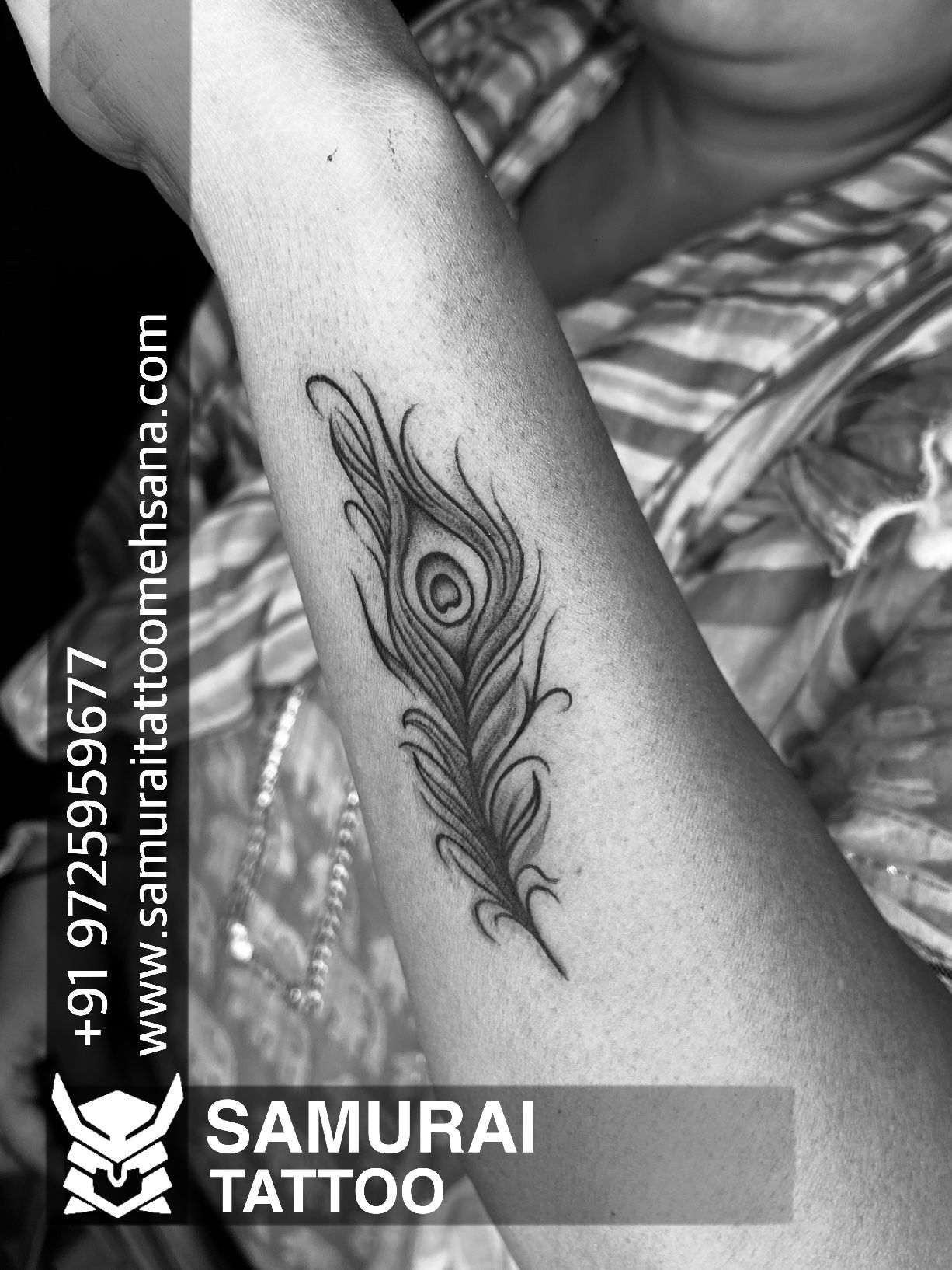 Simple Style Black and White Peacock Feather tattoo  Feather tattoos Feather  tattoo design Peacock feather tattoo