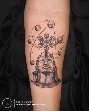 Shiva Tattoo done by Sanket Gurav at Circcle Tattoo Studio